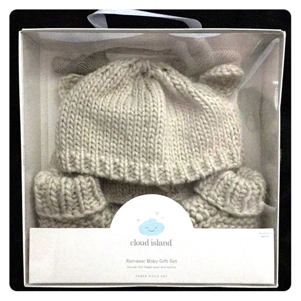 CLOUD ISLAND TAN BABY REINDEER 3 PC GIFT SET